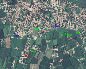 Figure 1 – City of Arcade and location of the monitoring wells