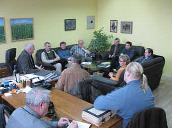 meetings in the Senica school